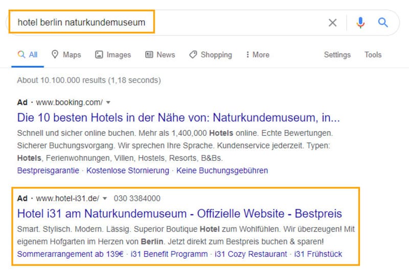 Google search oglasi